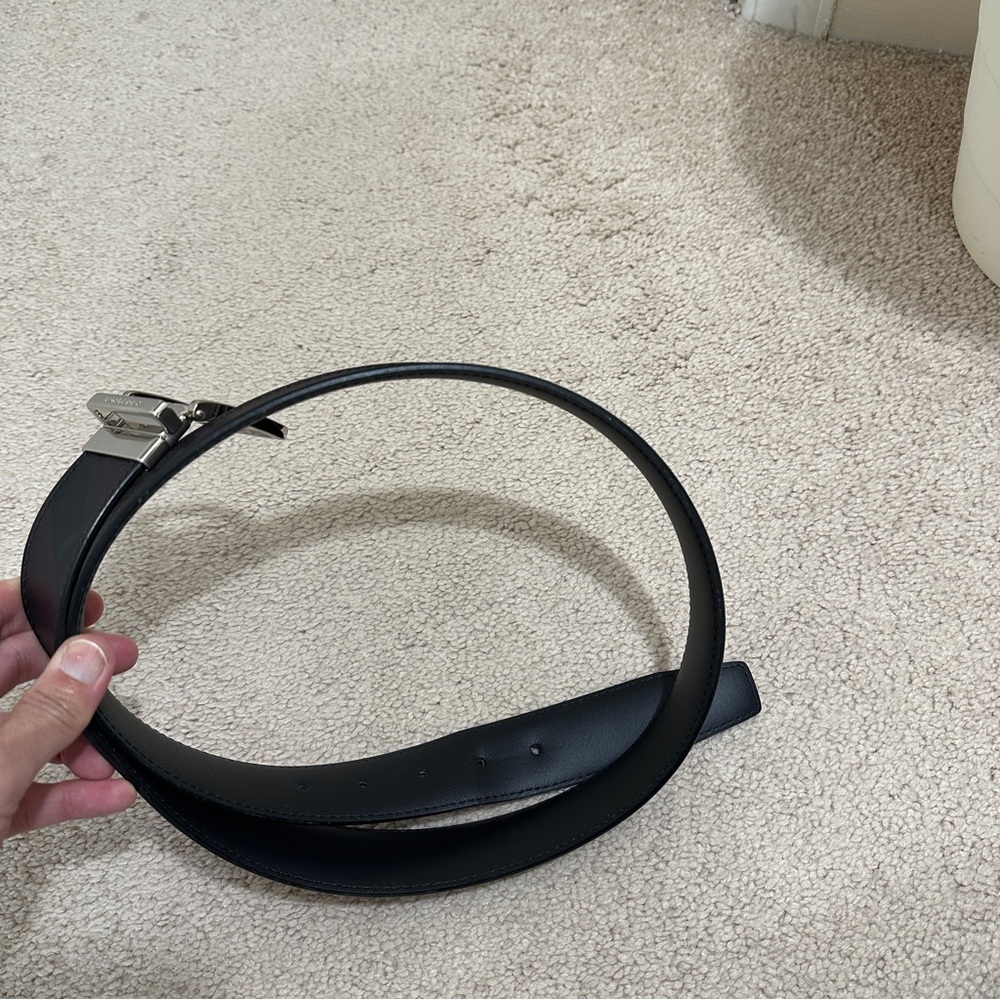 Burberry REVERSIBLE LONDON CHECK AND LEATHER BELT - Picture 13 of 14